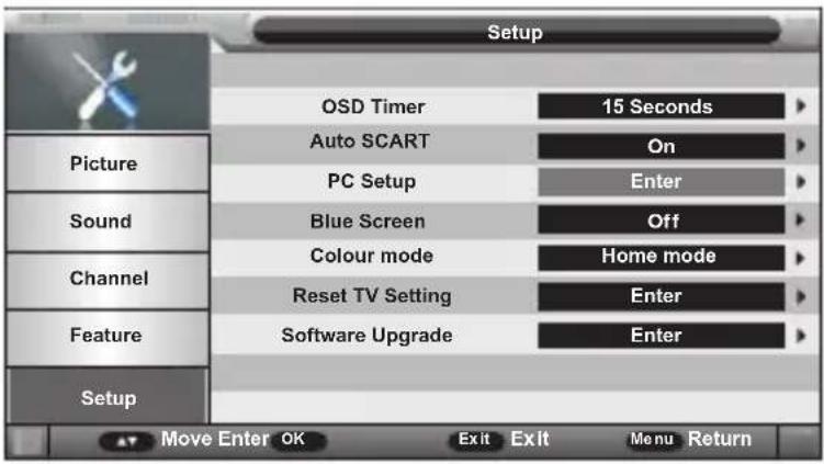 SCHNEIDER LED24SCP090HWDVD - Setup Menu - 1