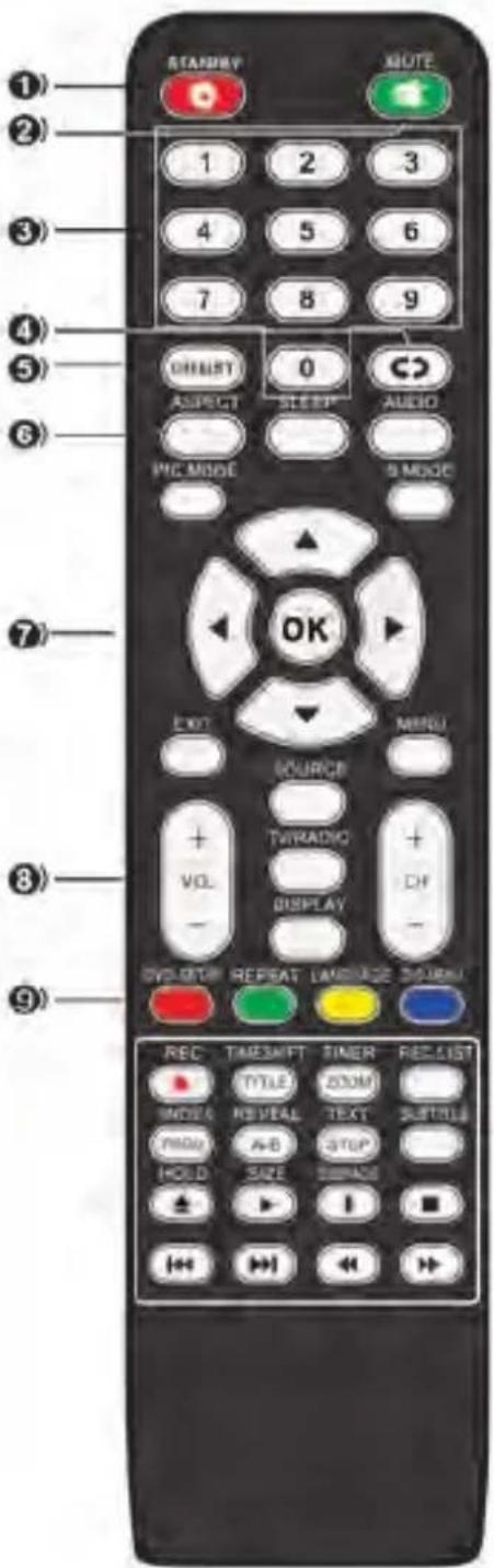 SCHNEIDER LED24SCP090HWDVD - Télécommande - 1