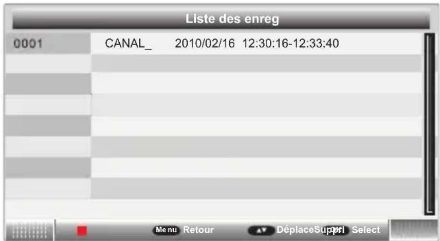 SCHNEIDER LED24SCP090HDVD - Sélectionnez liste des enregistrements - 1