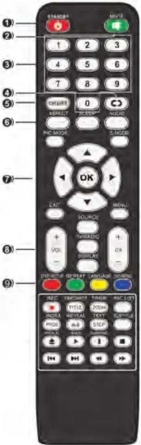 SCHNEIDER LED24SCP090HDVD - Remote control - 1
