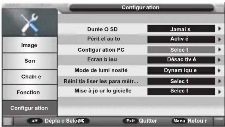 SCHNEIDER LED24SCP090HDVD - Menu Configuration - 1