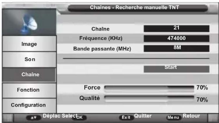 SCHNEIDER LED24SCP090HDVD - Recherche manuelle TNT - 1