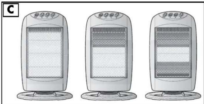 SILVERCREST SHH 1200 A1 - STUFA ALOGENA - 2