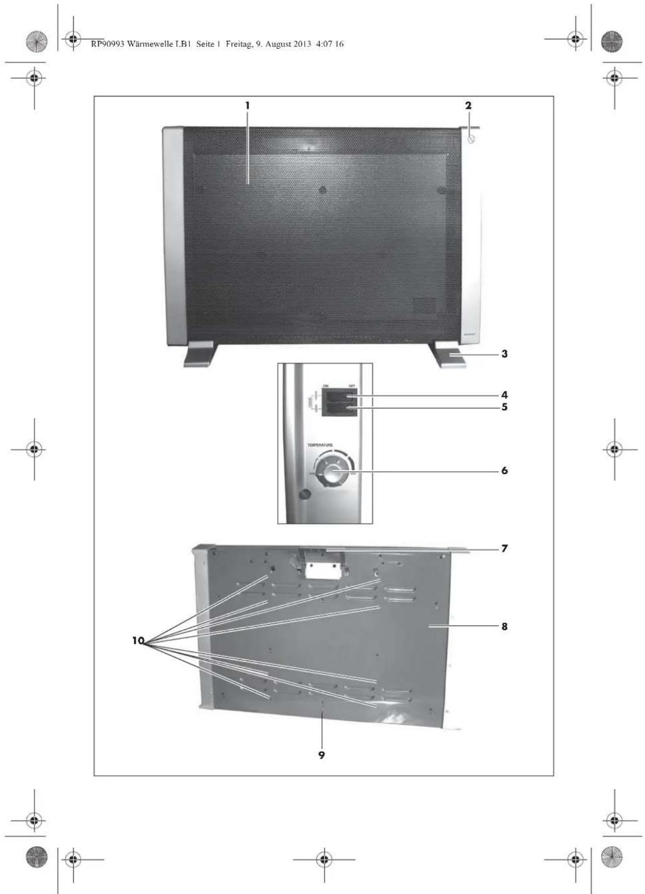 SILVERCREST SWW 1500 B2 - WARMTEGOLVEN-KACHEL - 2