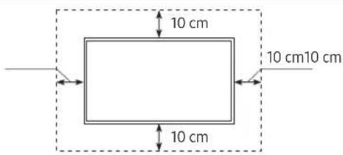SAMSUNG BE55TH - Garantire un'adeguata ventilazione al televisore - 2