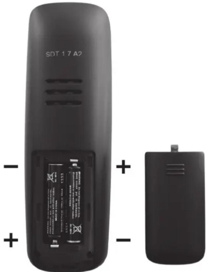 SILVERCREST SDT 1.7 A2 - Inserting the Batteries into the Handset - 1