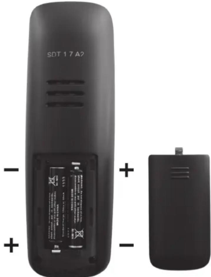 SILVERCREST SDT 1.7 A2 - Einlegen der Akkus in das Mobilteil - 1
