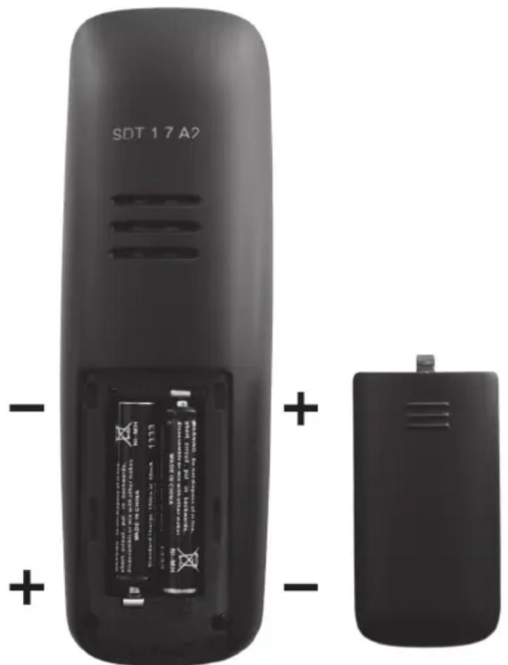 SILVERCREST SDT 1.7 A2 - Inserirmento delle batterie nel telefono - 1