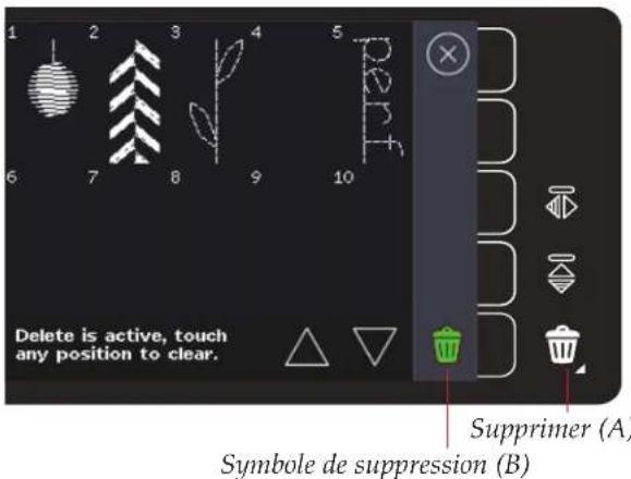 PFAFF Expression 710 - Supprimer un point - 3