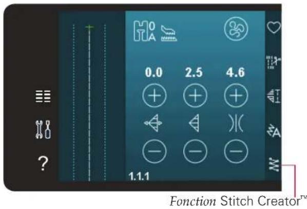 PFAFF Expression 710 - Sélectionner des points d'impact - 1