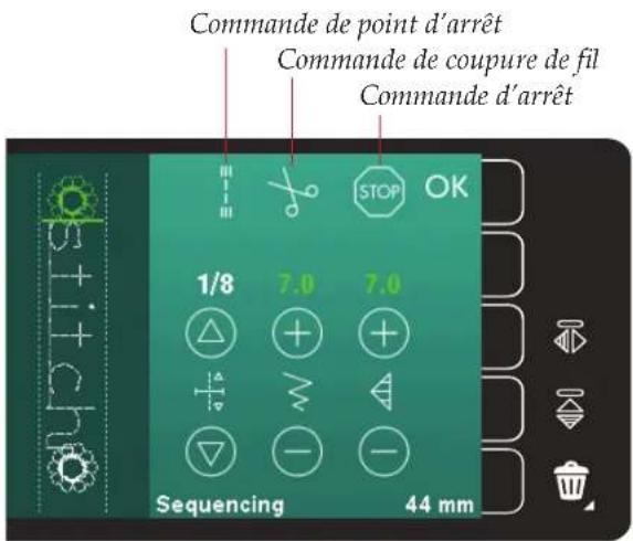 PFAFF Expression 710 - Commandes de séquence - 2