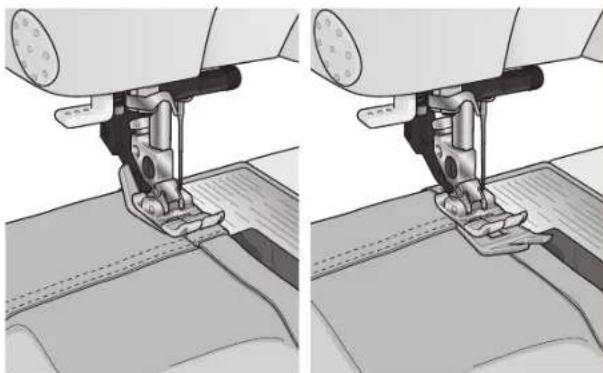PFAFF Expression 710 - Couture d'ourlet dans du tissu épais - 2