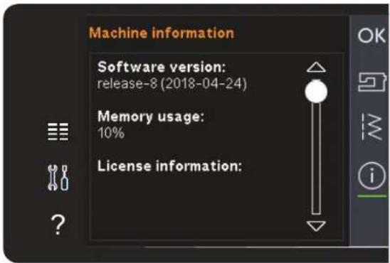 PFAFF Expression 710 - Informations machine - 1