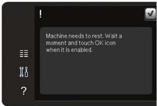 PFAFF Expression 710 - La machine doit reposer - 1