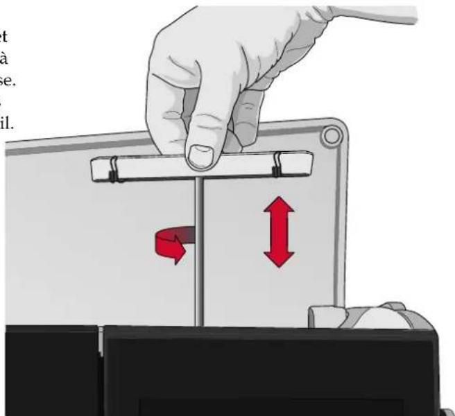 PFAFF Creative icon - Sortir et rentrer le guide-fil télescopique - 1