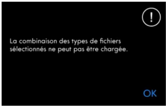 PFAFF Creative icon - La combinaison des types de fichiers sélectionnés ne peut pas être chargée - 1
