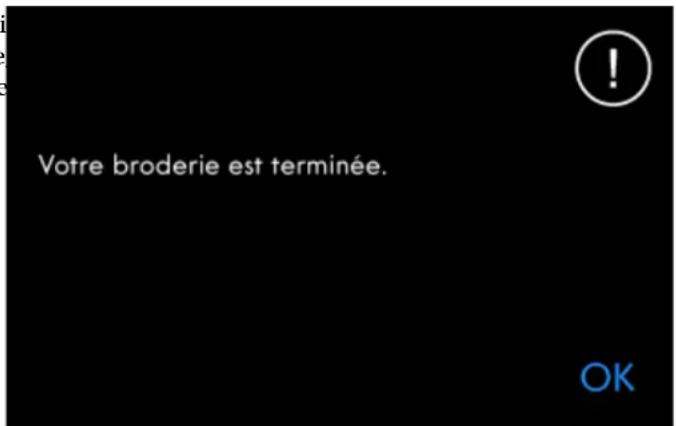 PFAFF Creative icon - Votre broderie est terminée - 1
