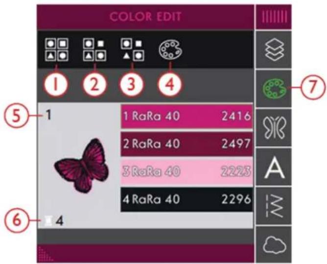 PFAFF Creative icon - Modification de couleur - 1