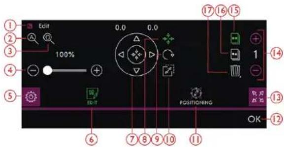 PFAFF Creative icon - Modifier un appliqué - 1