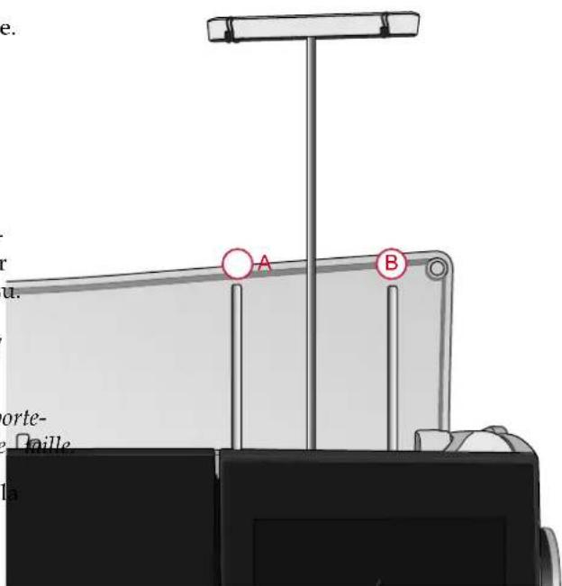 PFAFF Creative icon - Sortir et rentrer le guide-fil télescopique - 2