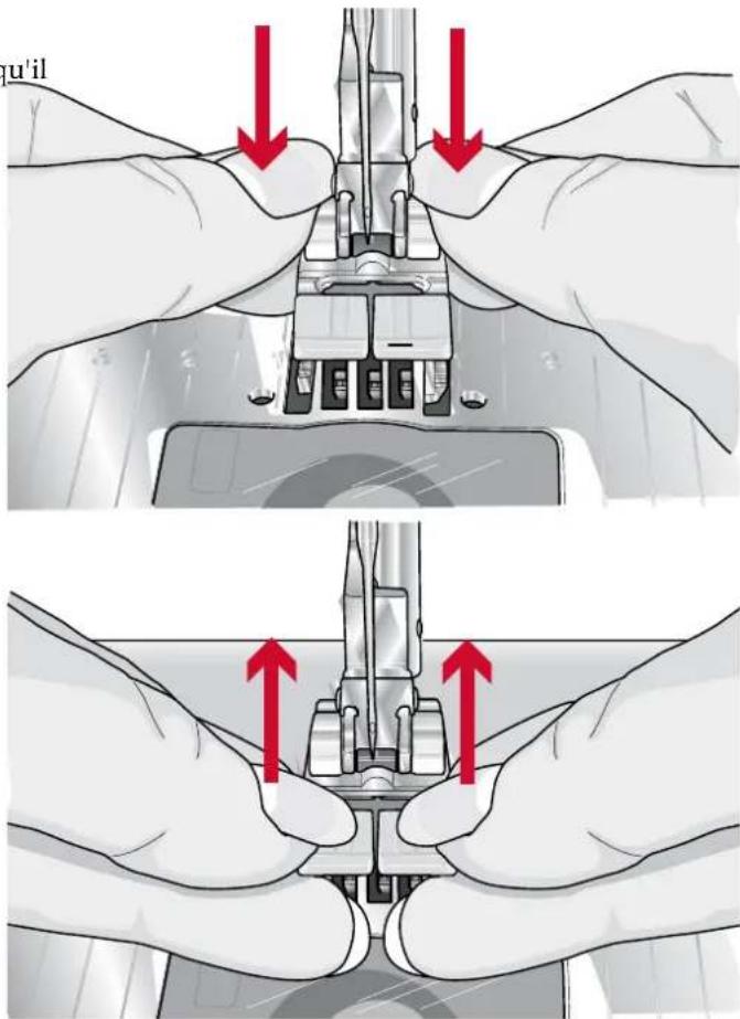 PFAFF Creative icon - Retirer le pied-de-biche - 1