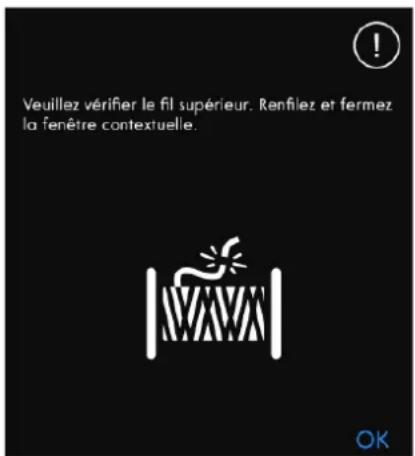 PFAFF Creative icon - Vérifier le fil supérieur - 1