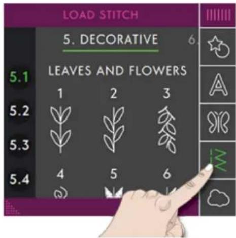 PFAFF Creative icon - Charger un motif - 2