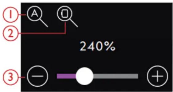 PFAFF Creative icon - Options de zoom - 1