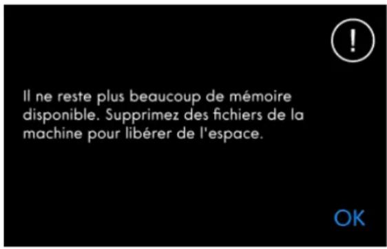 PFAFF Creative icon - Pas assez de mémoire disponible - 1