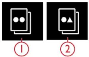 PFAFF Creative icon - Définir le nombre de motifs/points - 1