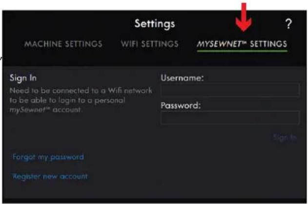 PFAFF Creative icon - Paramètres WiFi - 2