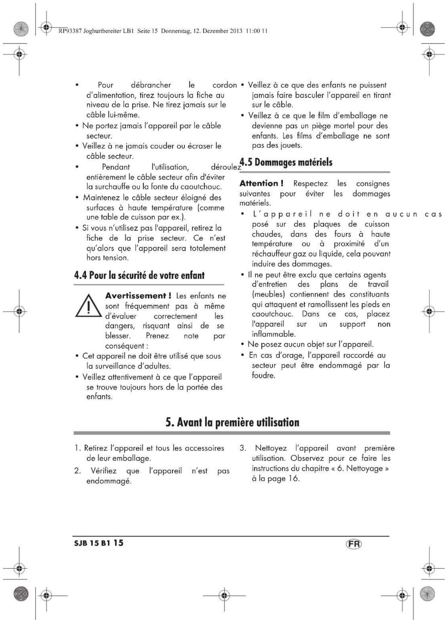SILVERCREST SJB 15 B1 - Contenu livre - 3