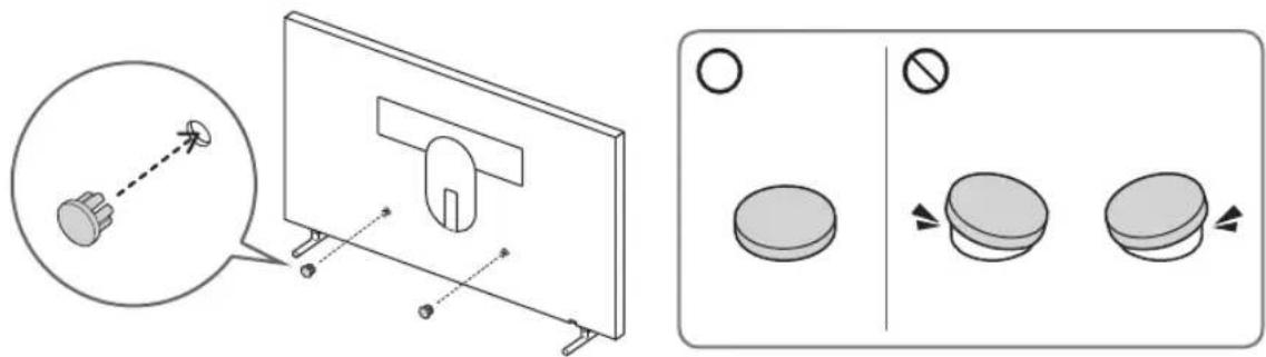 SAMSUNG The Frame UE43LS03NAU - Verwendung der Abdeckkappe - 1