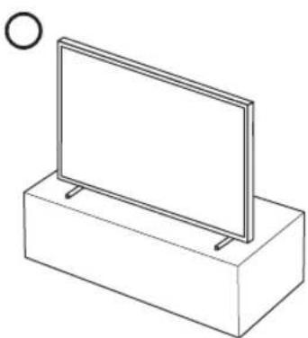 SAMSUNG The Frame UE43LS03NAU - Precautions when installing the TV with a stand - 1
