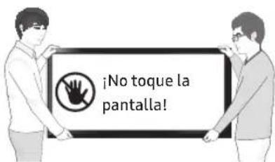 ¡No toque la pantalla!