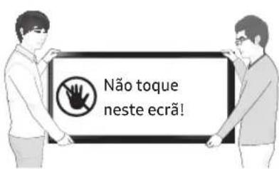 Não toque neste ecrã!