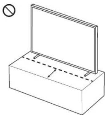 SAMSUNG The Frame UE43LS03NAU - Precautions when installing the TV with a stand - 2
