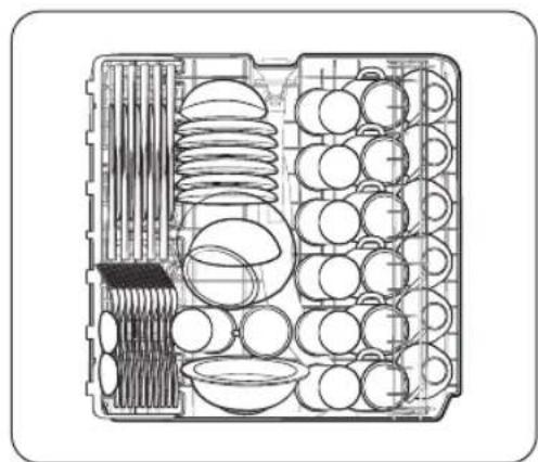 SAMSUNG DW60R7070UG - Panier supérieur - 2
