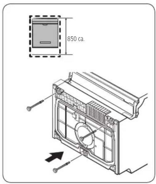 SAMSUNG DW60R7070UG - SCHRITT 2 So setzen Sie den Unterfuß ein (Außer bei freiestehenden Modellen) - 1