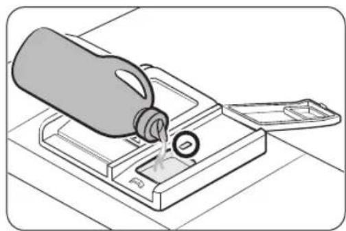SAMSUNG DW60R7070UG - Remplissage avec du produit de rinceage - 2