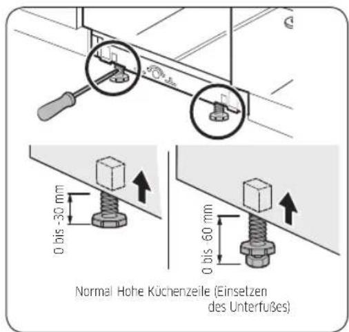 SAMSUNG DW60R7070UG - SCHRITT 7 Ausrichten der Spulmaschine - 1