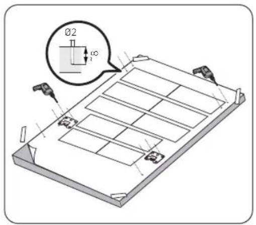 SAMSUNG DW60R7070UG - ÉTAPE 5 Installation du panneau personnelisé (pour des modèles complètement encastrables ou semi-encastrables) - 1
