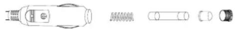 PARKSIDE PDR 12 A1 - Cambio del fusible del conector de 12 V - 1