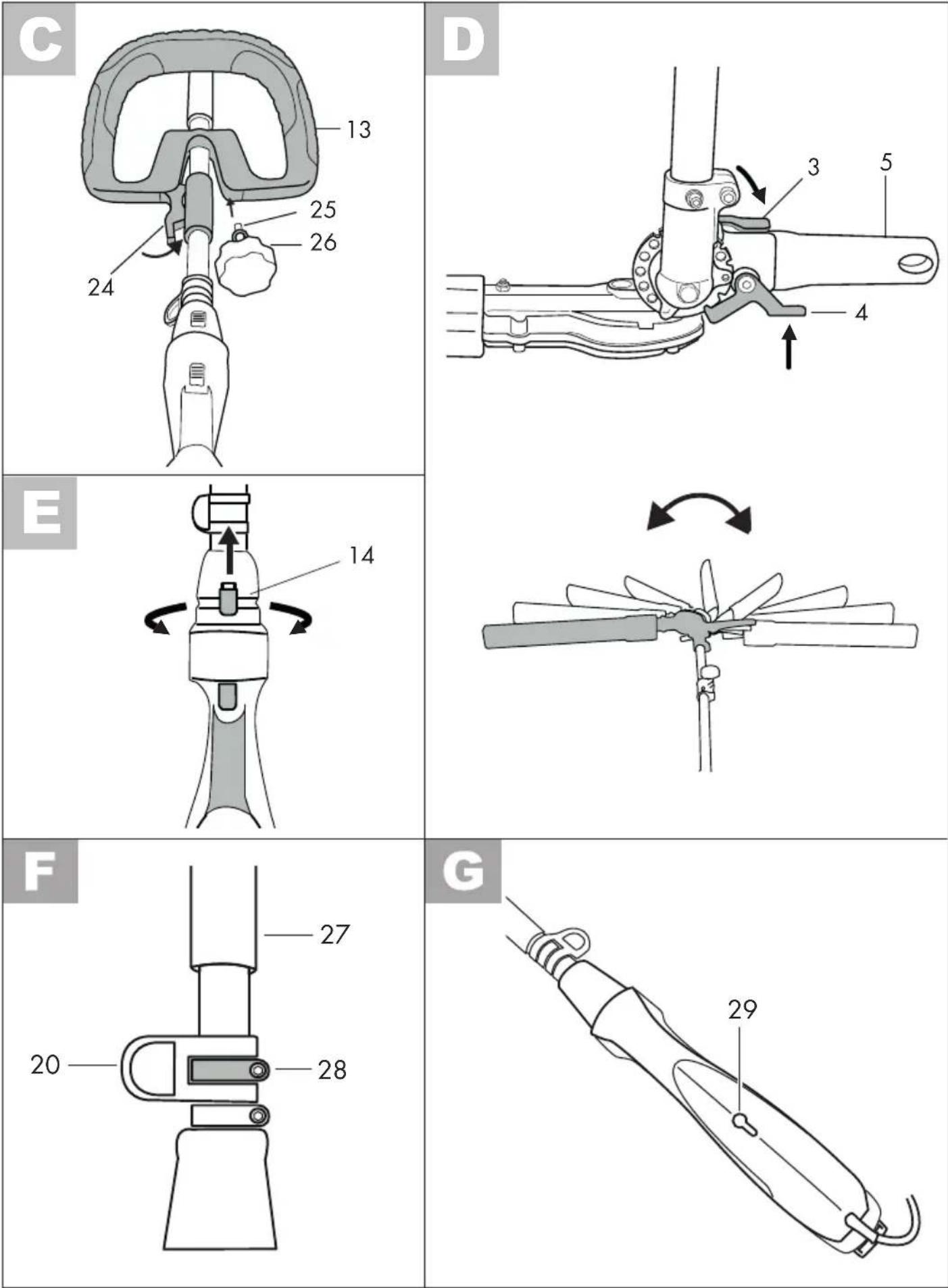 PARKSIDE PHSL 900 A1 - Explosionszeichnung · Exploded Drawing   Vue éclatée · Explosietekening · Rozvinuté náčrtky   Výkres sestavení · Nákresy explózii - 2