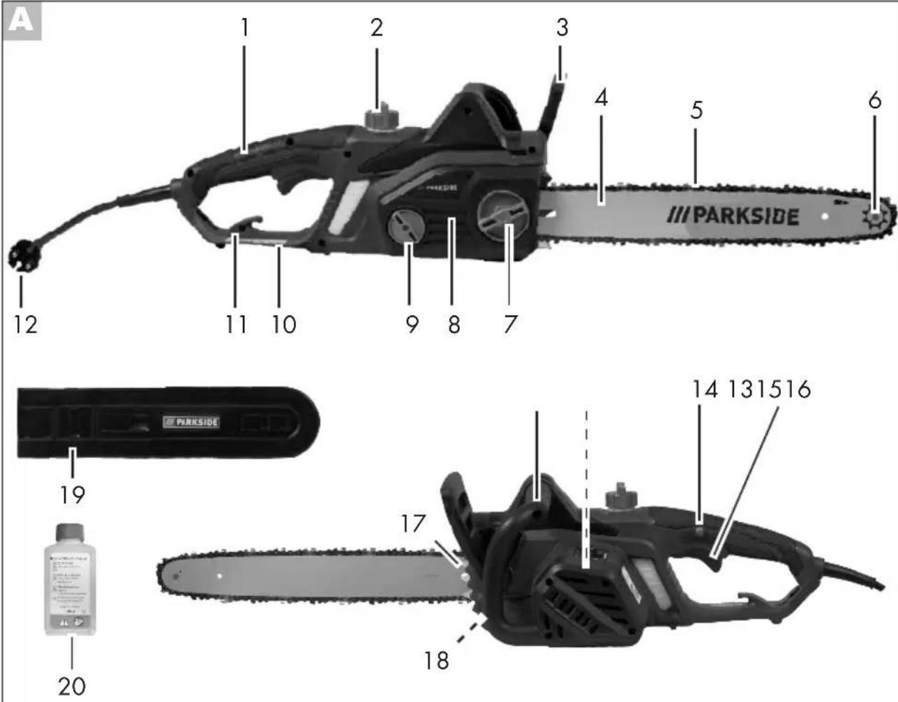 PARKSIDE PKS 2200 A1 - Electric Chainsaw - 1