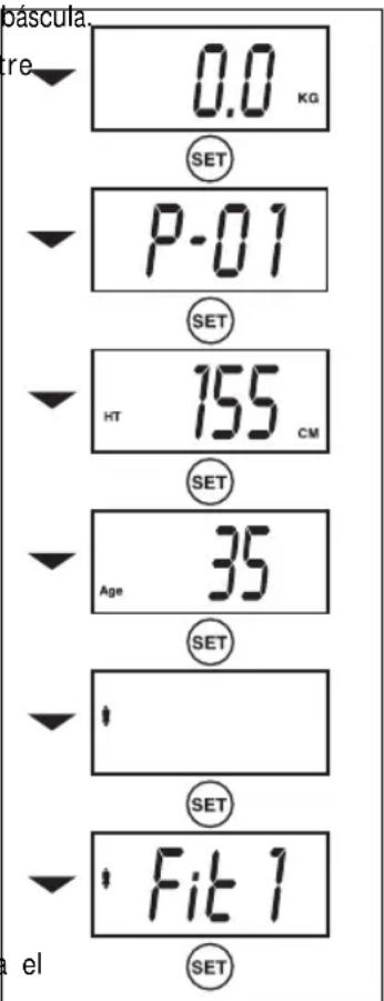 SALTER Body Analyser 9140 - PROGRAMACION DE LOS BOTONES DE MEMORIA PERSONAL - 1