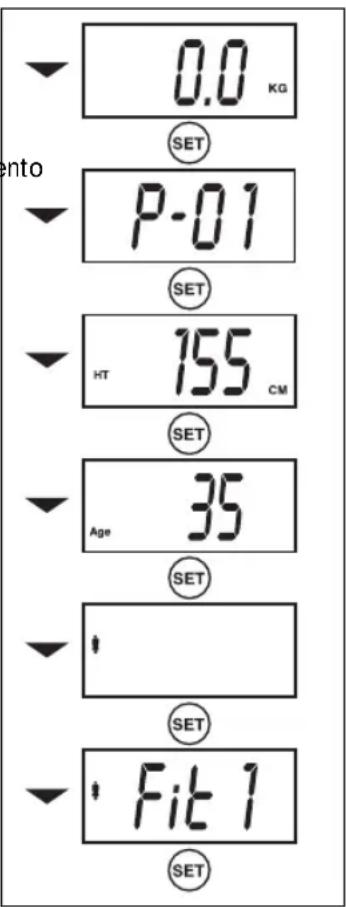 SALTER Body Analyser 9140 - INCLUSAO DE DADOS Pessoais - 1