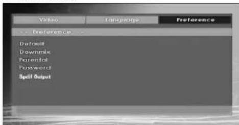 SABA SVD2630 - Preferences - 1