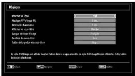 SABA SVD2630 - Réglages du navigateur média - 1