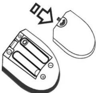 SABA SVD2630 - Inserting Batteries - 1